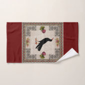  collage Retro met kant en bloemen Bad Handdoek (Handdoek)