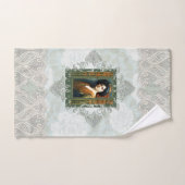 collage Retro met kant en bloemen Bad Handdoek (Handdoek)