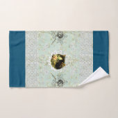  collage Retro met kant en bloemen Bad Handdoek (Handdoek)