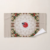  collage Retro met kant en bloemen Bad Handdoek (Handdoek)