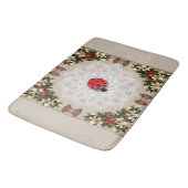  collage Retro met kant en bloemen Badmat (Gekanteld)