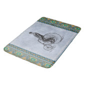  collage Retro met kant en bloemen Badmat (Gekanteld)