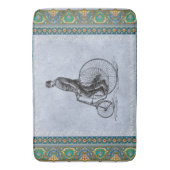  collage Retro met kant en bloemen Badmat (Voorkant Verticaal)