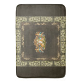  collage Retro met kant en bloemen Badmat (Voorkant Verticaal)