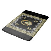  collage Retro met kant en bloemen Badmat (Gekanteld)