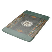  collage Retro met kant en bloemen Badmat (Gekanteld)