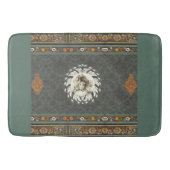  collage Retro met kant en bloemen Badmat (Voorkant)