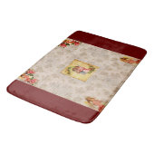  collage Retro met kant en bloemen Badmat (Gekanteld)