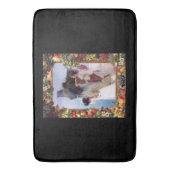  collage Retro met kant en bloemen Badmat (Voorkant Verticaal)