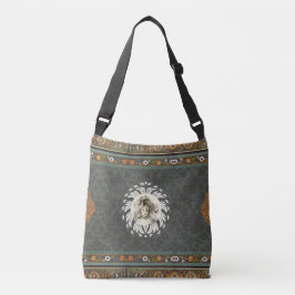  collage Retro met kant en bloemen Crossbody Tas