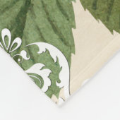  collage Retro met kant en bloemen Fleece Deken (Hoek)