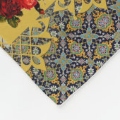  collage Retro met kant en bloemen Fleece Deken (Hoek)