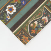  collage Retro met kant en bloemen Fleece Deken (Hoek)
