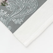  collage Retro met kant en bloemen Fleece Deken (Hoek)