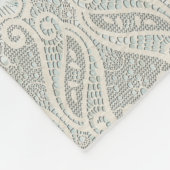  collage Retro met kant en bloemen Fleece Deken (Hoek)