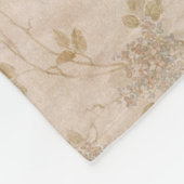  collage Retro met kant en bloemen Fleece Deken (Hoek)