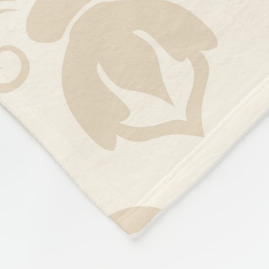  collage Retro met kant en bloemen Fleece Deken (Hoek)