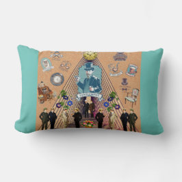  collage Retro met kant en bloemen Kussen