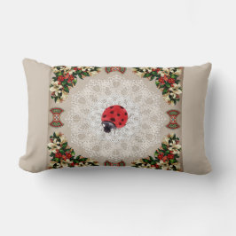  collage Retro met kant en bloemen Kussen