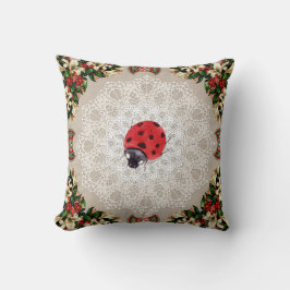  collage Retro met kant en bloemen Kussen