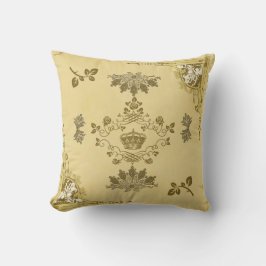  collage Retro met kant en bloemen Kussen