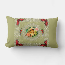  collage Retro met kant en bloemen Kussen