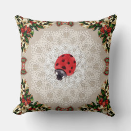  collage Retro met kant en bloemen Kussen