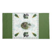  collage Retro met kant en bloemen Kussensloop (Achterkant)