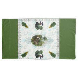  collage Retro met kant en bloemen Kussensloop