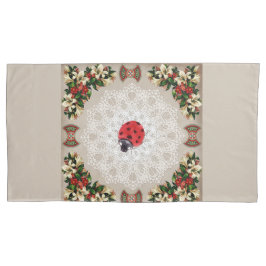  collage Retro met kant en bloemen Kussensloop