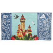  collage Retro met kant en bloemen Kussensloop (Voorkant)