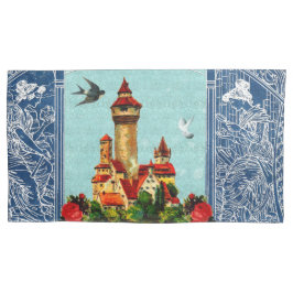 collage Retro met kant en bloemen Kussensloop