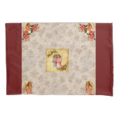 collage Retro met kant en bloemen Kussensloop (Voorkant)