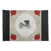  collage Retro met kant en bloemen Kussensloop (Achterkant-Rechts)