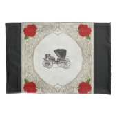  collage Retro met kant en bloemen Kussensloop (Voorkant-Links)