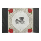  collage Retro met kant en bloemen Kussensloop (Voorkant-Rechts)