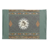  collage Retro met kant en bloemen Kussensloop (Achterkant-Links)