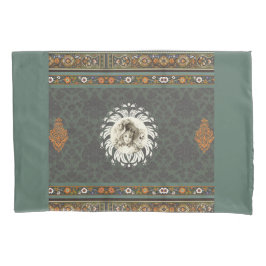  collage Retro met kant en bloemen Kussensloop