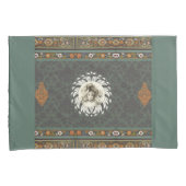  collage Retro met kant en bloemen Kussensloop (Voorkant-Rechts)