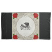  collage Retro met kant en bloemen Kussensloop (Voorkant-Links)