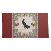  collage Retro met kant en bloemen Kussensloop (Achterkant)