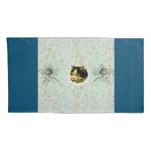  collage Retro met kant en bloemen Kussensloop (Achterkant-Rechts)