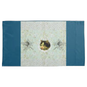  collage Retro met kant en bloemen Kussensloop (Voorkant-Rechts)