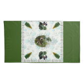  collage Retro met kant en bloemen Kussensloop (Achterkant-Rechts)