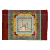  collage Retro met kant en bloemen Kussensloop (Achterkant-Links)