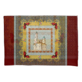  collage Retro met kant en bloemen Kussensloop (Voorkant-Links)