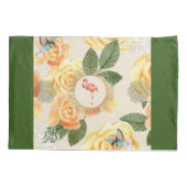  collage Retro met kant en bloemen Kussensloop (Achterkant-Links)