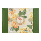  collage Retro met kant en bloemen Kussensloop (Achterkant-Rechts)