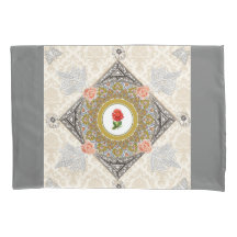  collage Retro met kant en bloemen