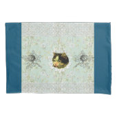 collage Retro met kant en bloemen Kussensloop (Voorkant-Links)